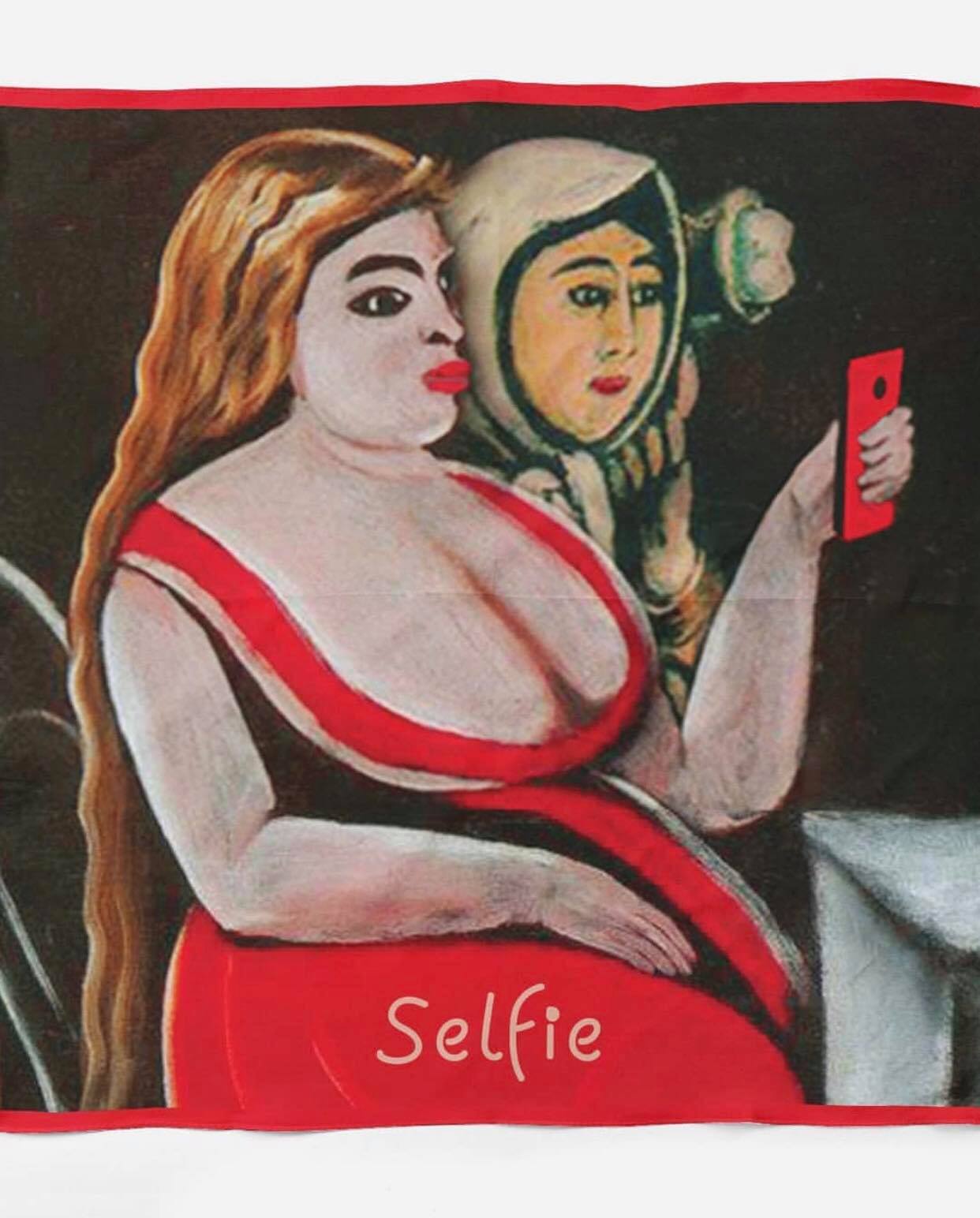 აბრეშუმის შარფი "selfie"