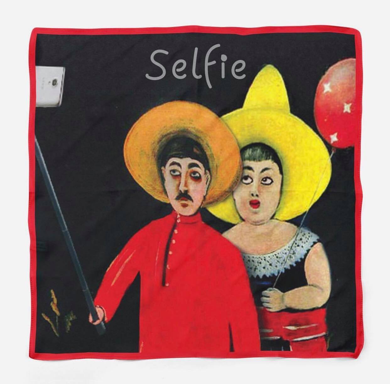 აბრეშუმის შარფი "selfie"